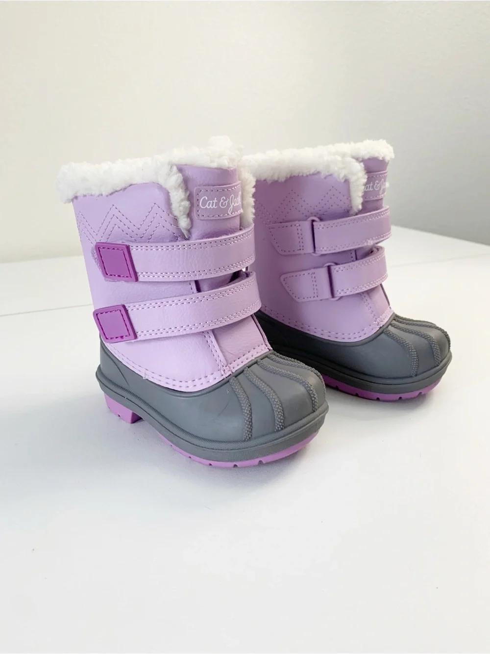 Cat & Jack Infant Toddler Light Purple Winter Boots ~ 5